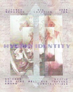 flyer for Hybrid Identity: sapphic autumn