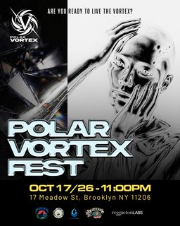 flyer for Polar Vortex (EDM x Techno)