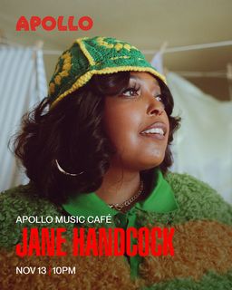 flyer for Apollo Music Cafe: Jane Handcock