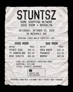 flyer for STUNTSZ: HOME SHOPPING NETWORK
