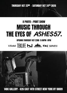 flyer for Music Through the eyes of Ashes57