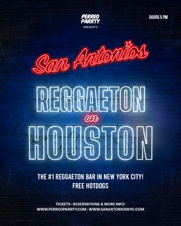 flyer for Reggaeton on Houston - Latin & Reggaeton Party NYC