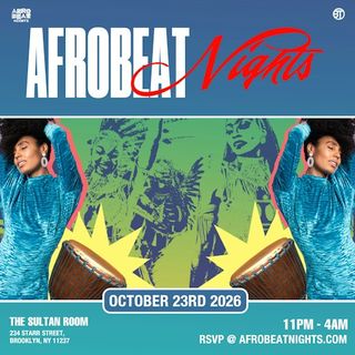 flyer for Afrobeat Nights NYC