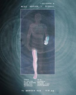 flyer for Mizz Softee: CORA, DJ Saliva, Succubass, DJ G, Mohajer, Eugenia, Hank Jackson, Matas + more