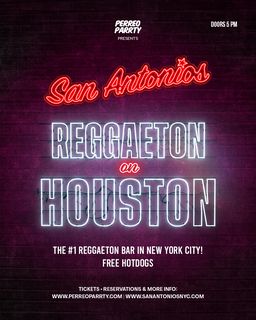 flyer for Reggaeton on Houston - Latin & Reggaeton Party NYC