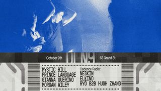 flyer for Mystic Bill, Prince Language, Gianna Guerino, Morgan Wiley, Cadence Radio - Dead Letter No.9