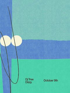 flyer for feedbk with DJ Tree, Dizzy