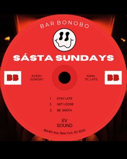 flyer for Sásta Sundays: Club Sásta