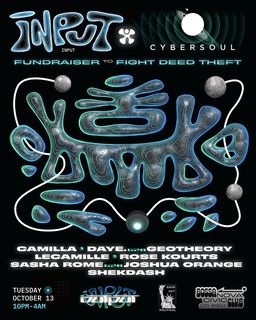 flyer for Input x CYBERSOUL