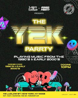 flyer for THE Y2K Parrty at the Legendary Mehanata NYC - 18