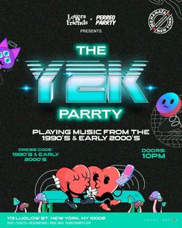 flyer for THE Y2K Parrty at the Legendary Mehanata NYC - 18