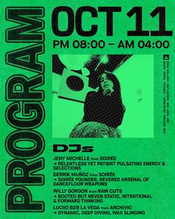 flyer for Outer Heaven presents: Sunday Soirée w/ Jeny Michelle, Derrik Muñoz, Willy Gorgon