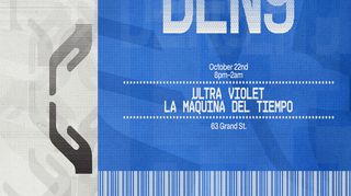flyer for Ultra Violet, La Máquina del Tiempo - Dead Letter No.9