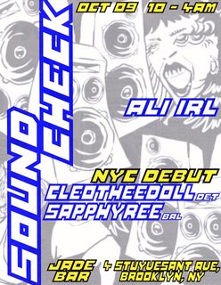 flyer for SOUNDCHECK