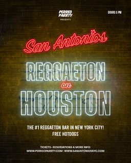 flyer for Reggaeton on Houston - Latin & Reggaeton Party NYC