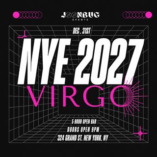 flyer for Virgo NYE 27 NYC