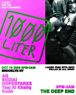 flyer for A 1000LTR JOINT - Ladies Free