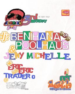flyer for scratch [3 YEAR PARTY]