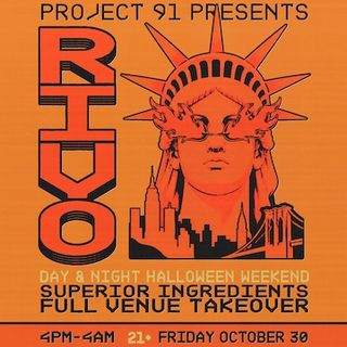 flyer for Rivo Day & Night Full Venue Takeover