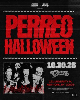 flyer for PERREO HALLOWEEN - Latin Reggaeton Dance Party in NYC (18+)