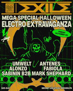 flyer for MEGA SPECIAL HALLOWEEN ELECTRO EXTRAVAGANZA