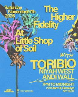 flyer for The HiFi at Little Shop of Soil with Toribio