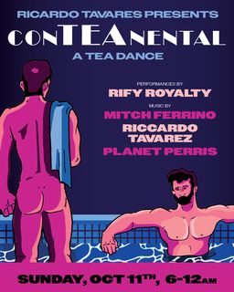flyer for ConTEAnental - Bye Bye Riffy