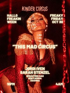 flyer for Kinder Circus Halloween