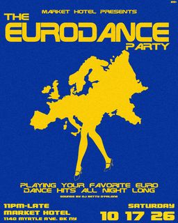 flyer for The EURODANCE Party