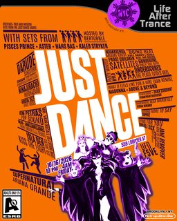 flyer for LIFE AFTER TRANCE: JUST DANCE HALLOWEEN EDITION with BARKADA NYC