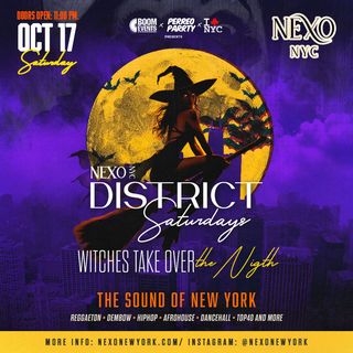 flyer for Witches Take over District Saturdays Midtown Nightclub Halloween