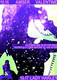 flyer for Amber Valentine // ALL NIGHT LONG