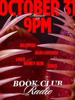 flyer for Book Club Radio Meeting #39 Maneater