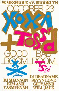 flyer for XOXA + Tossd ft DJ Shannon, Kim Anh, YASMEENAH, DJ DEADNAME, Sevyn Love, Giovannii, Will Jack