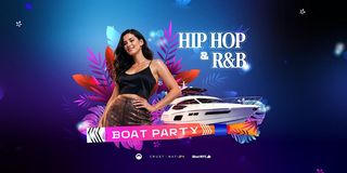 flyer for The #1 Halloween HIP HOP & R&B Boat Ride Party Cruise NYC
