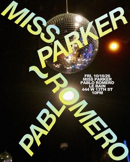 flyer for Miss Parker & Pablo Romero