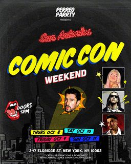 flyer for Medellin Fridays Cosplay & Anime Latin Parrty Cocktail Bar