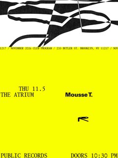 flyer for Mousse T.