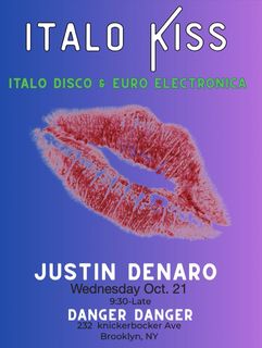 flyer for Italo Kiss: Italo Disco and Euro Electronica