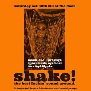 flyer for SHAKE