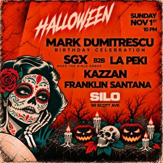 flyer for Mark Dumitrescu / SGX b2b La Peki / Kazzan / Franklin Santana