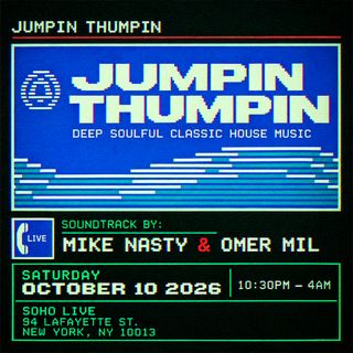 flyer for Jumpin Thumpin