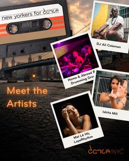 flyer for Dance NYC - NEW YORKERS FOR DANCE