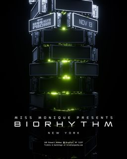 flyer for Miss Monique: BIORHYTHM