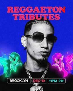 flyer for REGGAETON TRIBUTES