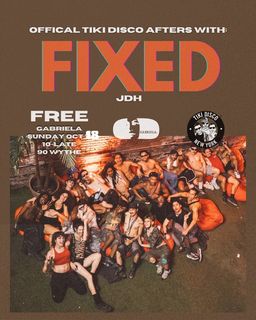 flyer for TIKI AFTERS w JDH