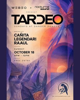 flyer for Tardeo: A Sunday Afternoon Dance Party
