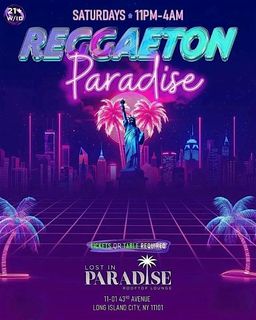 flyer for Reggaeton Paradise Rooftop Party