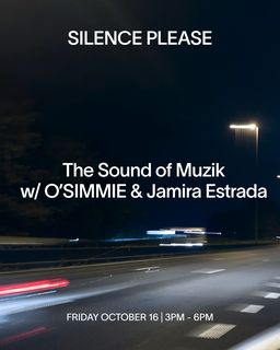 flyer for The Sound of Muzik with O'SIMMIE & Jamira Estrada