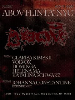 flyer for ABOV FLINTA* NYC